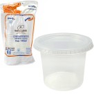 Pote Plástico 145ml Descartável Redondo c/tampa Galvanotek
