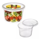  POTE ALIMENTO COM TAMPA GALVANOTEK G312 / 500Ml DOCES OU SALGADOS, FREEZER E MICROONDAS