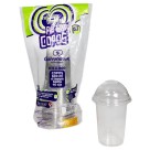 Pote Plástico 500ml Descartável Redondo c/tampa Bolha Galvanotek