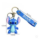 Chaveiro Stitch Emborrachado Fofo Angel 3D 