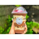 Pote Plástico 500ml Descartável Redondo c/tampa Bolha Galvanotek