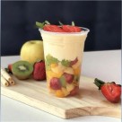 Pote Plástico 500ml Descartável Redondo c/tampa Bolha Galvanotek