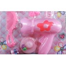 Brinquedo Kit Salão De Beleza Infantil Secador Pente Espelho Beauty Hair Para Menina