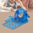 Brinquedo Jogo De Bingo 10 Cartelas + 75 Numeros Globo Giratório Jogo Completo Infantil