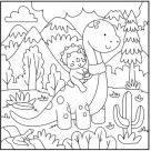 Livro de Colorir Comfy Dinosaurs
