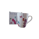 Caneca Ceramica Estampada Orquidea com Caixa