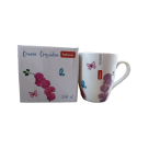 Caneca Ceramica Estampada Orquidea com Caixa