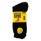 Kit 3 Pares Meias Masculina Cano Alto Básica Lisa Respirável Casual Social Algodão Respirável Leve