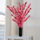 Galho Haste Cerejeira Artificial 98cm Ramo De Flores Decorativas
