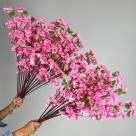 Hastes de Pessegueira Rosa Alta Galho de Pessegueiro 120cm Decor