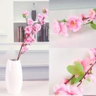 Hastes de Pessegueira Rosa Alta Galho de Pessegueiro 120cm Decor