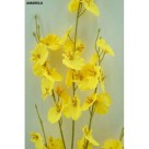 Haste de Orquídea Amarela Flores e Plantas Artificiais Jardinagem Decorativa