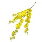 Haste de Orquídea Amarela Flores e Plantas Artificiais Jardinagem Decorativa