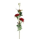 Galho Roseira com 3 Flores Alta com 83cm Colorido