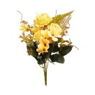 Buquet de Rosas com Hortencia Colorida com 32cm Decoracao