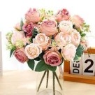 Buquet de Peonias, Diversas Cores Haste com 32cm 