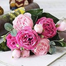 Buquet de Peonias, Diversas Cores Haste com 32cm 