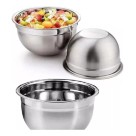 Tigela Bowl Profissional Multiuso Em Inox 28cm Fundo Grande