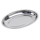 Travessa Oval Inox Funda para Porções Parmegiana Arroz Salada 24cm