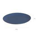 Prato de Cerâmica Raso Adorn Azul Escuro 27 cm