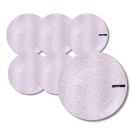 Prato Sobremesa Cerâmica Adorn Rosa Claro Granilite 19cm