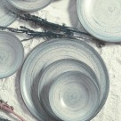 Prato Sobremesa Cerâmica Adorn Verde Claro Bristol Granilite 19cm