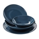 Prato Sobremesa Cerâmica Adorn Azul Escuro Fosco 20cm
