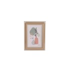 Porta Retrato 13cm x 18cm MDF Dreams Rose Com Borda Prata Decoracao