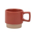Conjunto 4 Canecas Cerâmica 120ml Verano Diversas Cores para Cha da Tarde Cantinho do Cafe