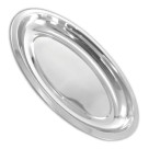 ravessas Oval Aço Inox Funda 30cm Guarnição Batata Arroz