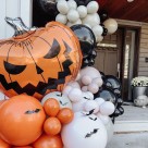 Balao Abobora Sorriso Decoracao Halloween 62x75cm