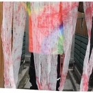 Cortina com detalhes em Sangue Halloween