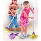 Rodinho Duplo Infantil com Cabo de Madeira 60cm