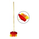 Mini Vassoura De Madeira Brinquedo Infantil Faxina 65cm