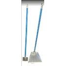 Kit Pa de Zinco com Cabo de Madeira e Aparador Zinco 70cm