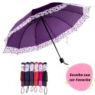 Sombrinha Grande 10 Varetas Guarda Chuva Dobrável Abertura e fechamento manual Masculina Feminina