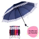 Sombrinha Grande 10 Varetas Guarda Chuva Dobrável Abertura e fechamento manual Masculina Feminina