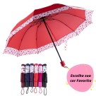 Sombrinha Grande 10 Varetas Guarda Chuva Dobrável Abertura e fechamento manual Masculina Feminina