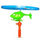 Helicóptero infantil de brinquedo com hélice giratória a corda grande para crianças de plástico 