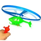 Helicóptero infantil de brinquedo com hélice giratória a corda grande para crianças de plástico 
