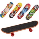 Skate De Dedo Infantil Profissional Mini Fingerboard Metal Com Lixa Conjunto Brinquedo 