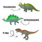 Dinossauro Que Brilha No Escuro De Borracha Fluorescente