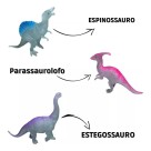 Dinossauro Que Brilha No Escuro De Borracha Fluorescente