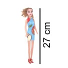 Brinquedo Boneca 27cm de Plástico Glam Girls