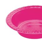 Prato Descartável Fundo 15cm Sobremesa Rosa Neon