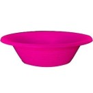 Prato Descartável Fundo 15cm Sobremesa Rosa Neon