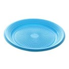 Prato Descartável Raso 15cm Sobremesa Azul Claro