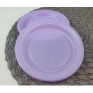 Prato Descartável Raso 15cm Sobremesa Lilas Candy