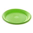 Prato Descartável Raso 15cm Sobremesa Verde Neon