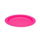 Prato Descartável Raso 15cm Sobremesa Pink